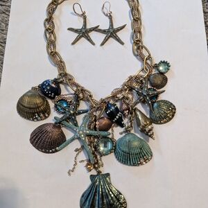 Seashell and Starfish Jewelry Set